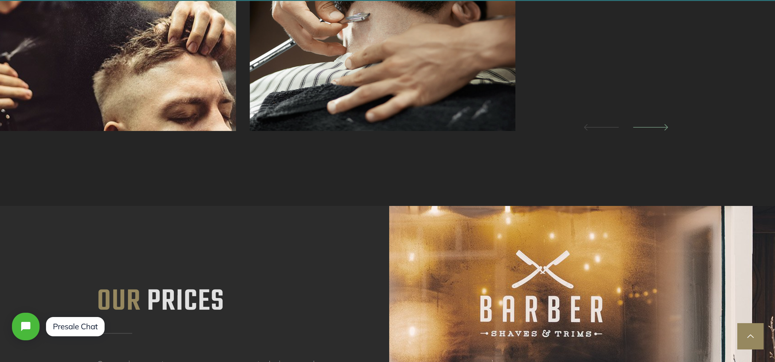 Site vitrine pour barbier moderne