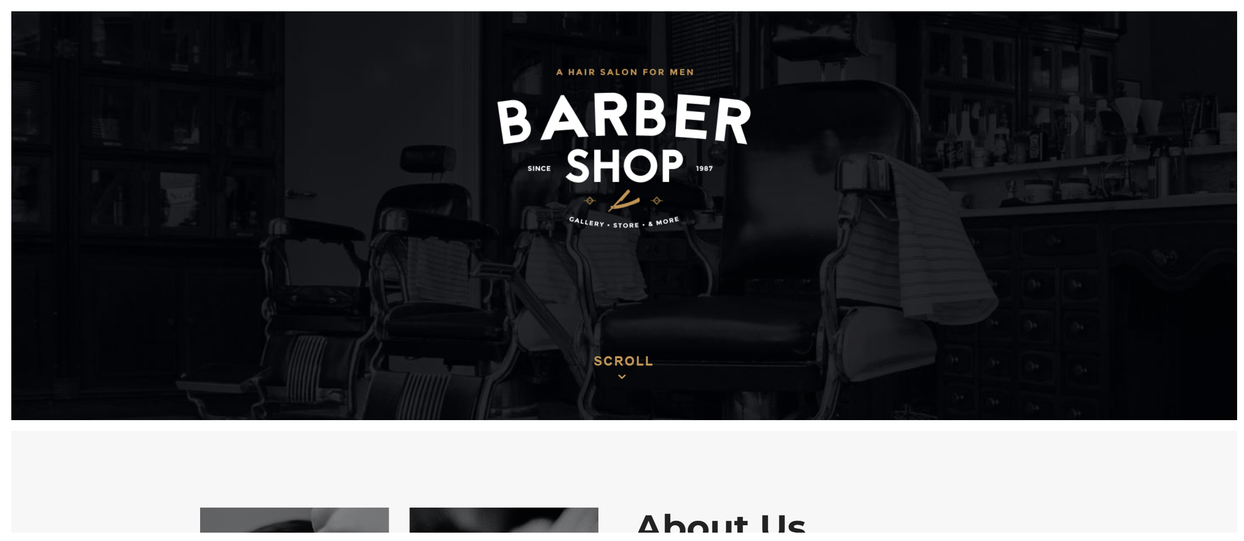Landing page pour salon de coiffure